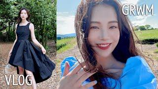 Jeju Travel Vlog.GRWM Simple Daily Makeup (Udo, Jeju Trip)