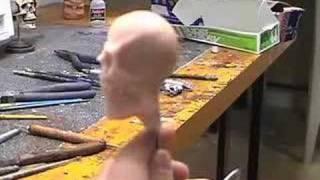 Sculpting a skull with chuck ferrell