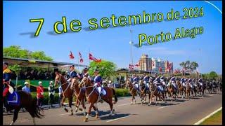 Desfile de 7 de setembro de 2024 em Porto Alegre - RS ABC! está ao vivo #independência #7desetembro