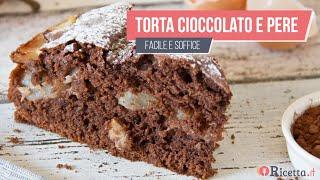 TORTA CIOCCOLATO E PERE (morbida e scenografica) - Ricetta.it