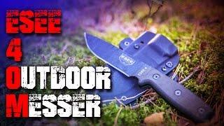 ESEE 4 Survival Bushcraft Messer Review Test Outdoortest EDC (Deutsch/German) Outdoor