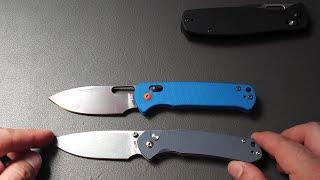 The new Pyrite Killer?? CJRB makes a few crossbar lock knives.