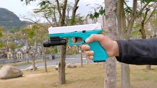 Glock Automatic Shell Ejection Toy Gun Review 2022 - Best Blowback Blaster Pistol