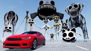 Cars vs Stairs Jumps with ZOONOMALY ALL MONSTERS – BeamNG.Drive