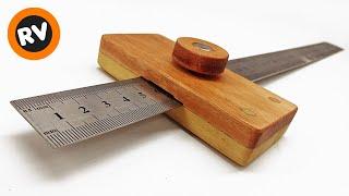  ️Very useful and easy️ How to make a homemade Ruler Marking Gauge