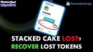 Why i can't see my stacked cake on PancakeSwap? (solved)