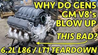 EXPLODED! GM 6.2L LT1/L86 Gen5 V8 Engine Teardown. 2015 Escalade Catastrophic Failure Explained