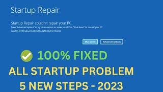 How To Fix Startup Repair Couldn’t Repair Your PC In Windows 10/11(5 New Methods 2024) Boot Issue