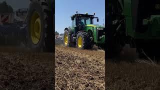 John Deere 8335r + Lemken rubin 9 #shorts