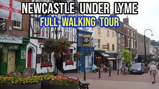 A Walk in NEWCASTLE UNDER LYME Town Centre - Staffordshire - Walking Tour