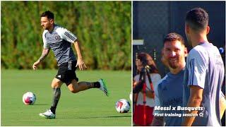 Lionel Messi training with Inter Miami for the first time!