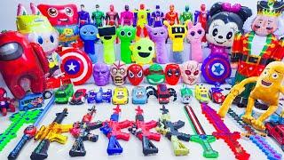 Marvel's Spider-Man series Unboxing, Spider-Man action dolls, glowing Spider-Man electric toy gun