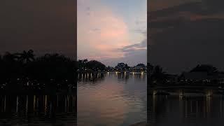 Road Trip#15 Roi Et lake, sunset.