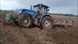 MOKRA CIĘŻKA ORKA 2024!/NEW HOLLAND T7 165 S & POTTINGER SERVO 35