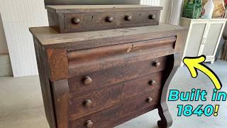 REVIVING a 200 Year Old Dresser | Furniture Restoration