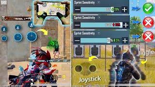 Joystick sprint sensitivity 70% vs 80% vs 100%  which best BGMI PUBGm 