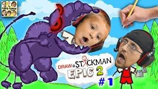 DRAW A STICKMAN EPIC 2  Giant Rat Chase (FGTEEV Imagination Chapter 1 Gameplay)