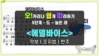 에델바이스 | 오카리나 쉽게 따라하기 5단계