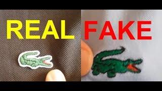 Real vs. fake Lacoste. How to spot fake Lacoste polo shirt.