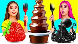 Chocolate Fountain Fondue Challenge | Fantastic Food Hacks by ToonDO Challenge