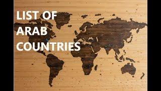 list of arab countries