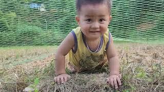 "A single mother's day with her son in the vegetable garden - a meaningful journey to make money"