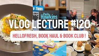  HELLOFRESH, BOOK HAUL & BOOK CLUB - Vlog Lecture # 120