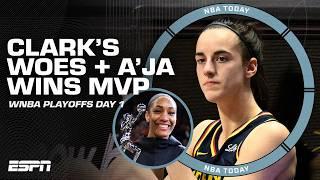 REACTING to Caitlin Clark's WNBA Playoff debut! + MVP A'ja Wilson looking for 3-peat | NBA Today