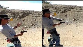 Semi-Automatic Pistol vs. Single Action Revolver - Speed Test - Cisko Master Gunfighter