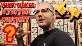 (CUSTOM TATTOOS) VS. (TRADITIONAL TATTOOS) PICKED OFF THE WALL...