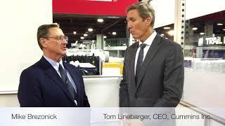 Diesel Progress & Tom Linebarger of Cummins at the North American Commercial Vehicle Show