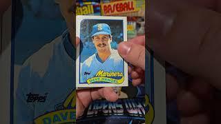1989 Topps Baseball Cards Wax Pack Opening #baseballcards #baseballszn #baseballmemorabilia