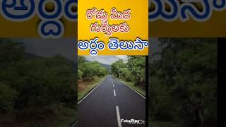 రోడ్డి మీద గుర్తులకు అర్దం తెలుసా #telugufacts #amazingfacts #roadtrip #facts #telugu  #telugufacts