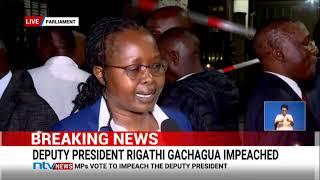 I impeached DP Gachagua solely on his character ~ Flowrence Jematiah Sergon