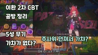 [이환] 2차 CBT 공방 정리
