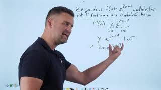 Umkehrfunktion zeigen und bestimmen | Mathe by Daniel Jung