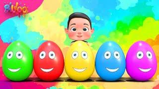 Surprise Eggs Kids Song | Colorful Eggs | BluLoo Nursery Rhymes & Kids Songs