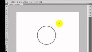 How to draw a circle with no fill in Photoshop