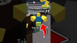 THIS EMOTE HAS DEATH COUNTER  The Strongest Battlegrounds ROBLOX #shorts