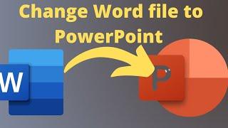 How to convert Microsoft Word to powerpoint Presentation| Convert Word Document to PowerPoint