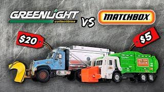 Heavy Duty Truck Diecast Showdown: Greenlight 2019 Mack Granite Dump Truck vs Matchbox Working Rigs