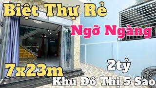 Tâm Tư Bán Nhà Rẻ Ngỡ Ngàng sổ hồng riêng 7x23m ngay khu đô thị 5 sao bình chánh