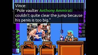 DNMF News Station: "Pole vaulter too... 'BIG'... to clear jump"