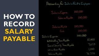 How to Record Salary Payable