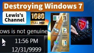 Viruses vs. Windows Time Bug year 10000 - Windows Experiment