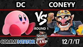 S4BC Smash 4 - DC (Kirby) vs VGBC | Coneyy (Wario) - Commentator's R1