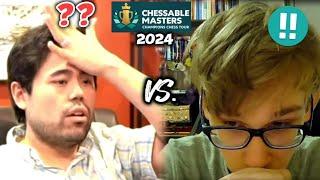 17 yr. old Denis Lazavik COMPLETELY CRUSHED Hikaru Nakamura with BRILLIANCIES | Chessable Masters