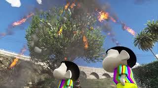 GTA 5 : SHINCHAN AND PINCHAN FOUND A BIG HOLE OUTSIDE FRANKLIN'S HOUSE 