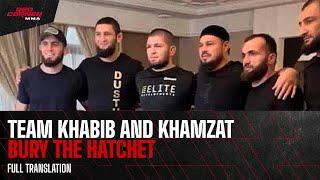 Word-for-word translation of Khabib's message following meeting with Khamzat Chimaev and Abubakar