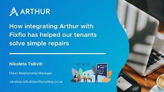 How integrating Arthur with Fixflo has helped our tenants solve simple repairs